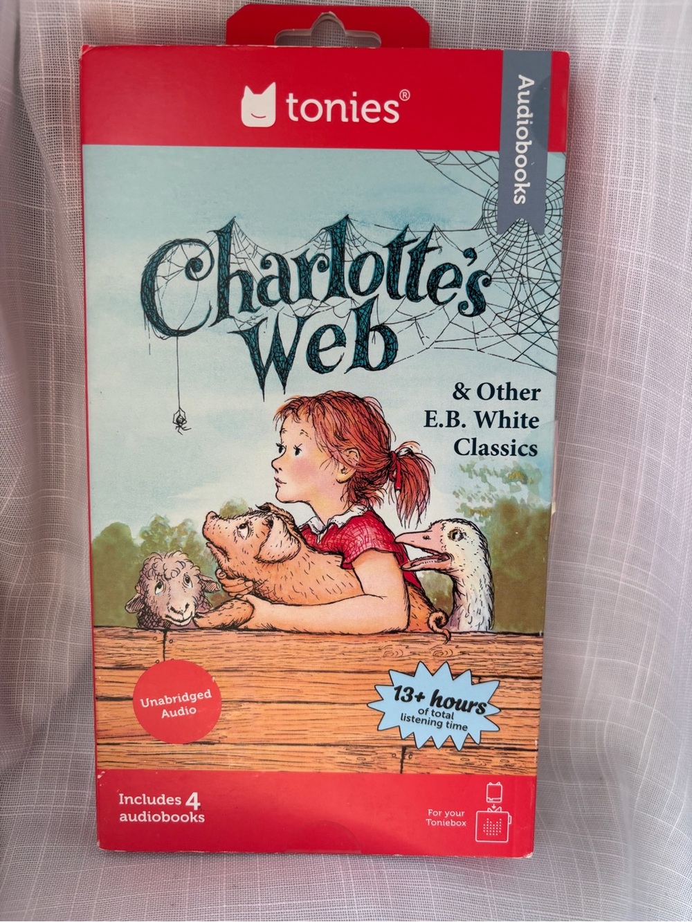 Tonies E.B. White Collection
Audiobook Set Charlottes Web Stuart Little NEW 4pcs